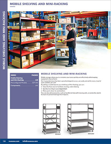 Mobile shelving and mini-racking